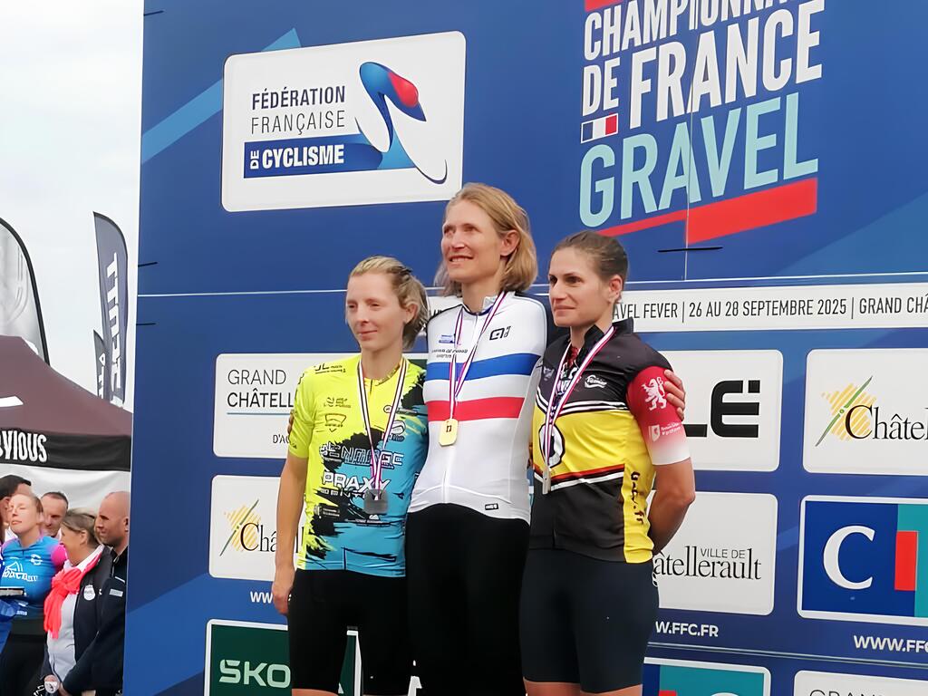 Marine Rosselle championne de France Masters Gravel